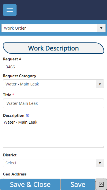 Access Work Orders on a Mobile Device
