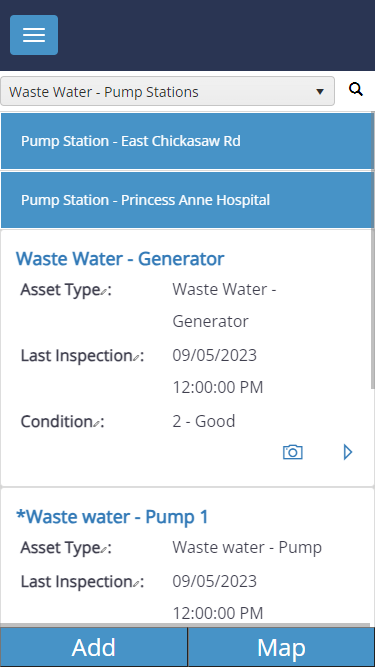 Wastewater Pump Stations Asset Management List