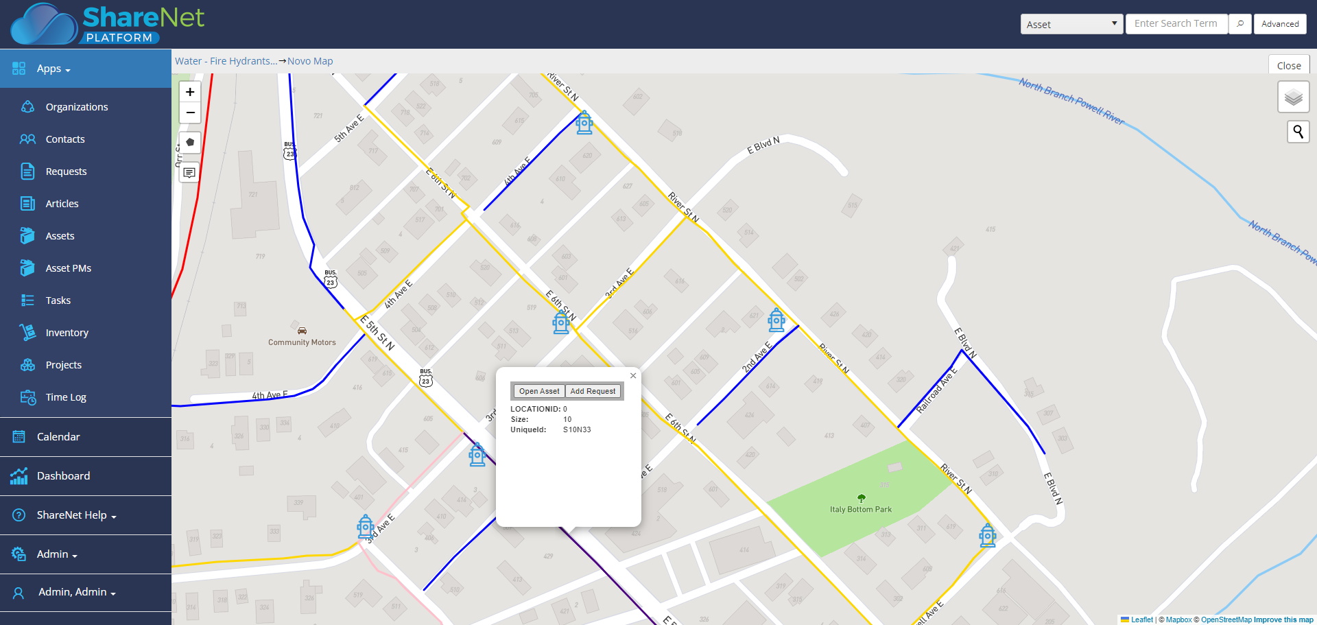 Water System ESRI GIS Mapping Integration - Pipes, Hydrants, and more