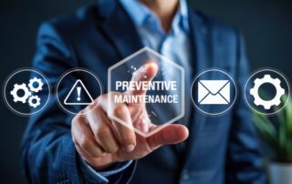 Preventive maintenance tracking dashboard concept for city public works management software