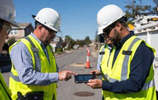 Public works staff improving software adoption with mobile work order app